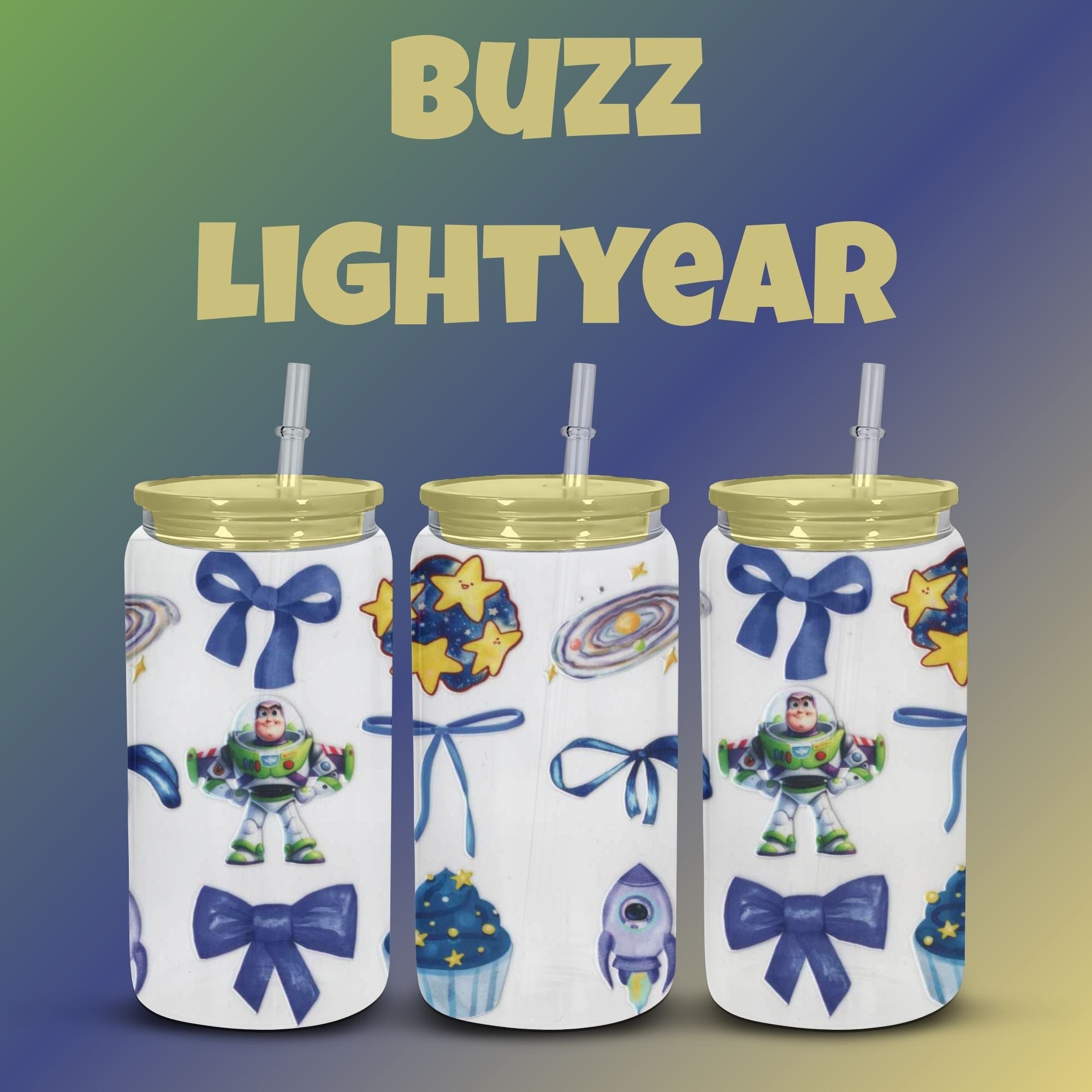 16oz Toy Story Inspired Glass Cup